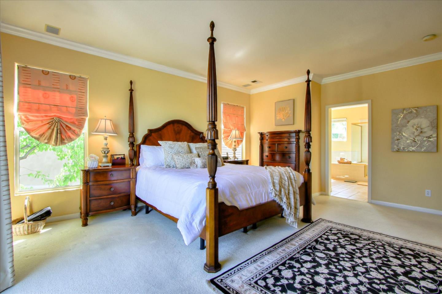 5869 Capilano Drive San Jose, CA 95138 - Photo 25 of 48 a bedroom with a bed and wooden floor