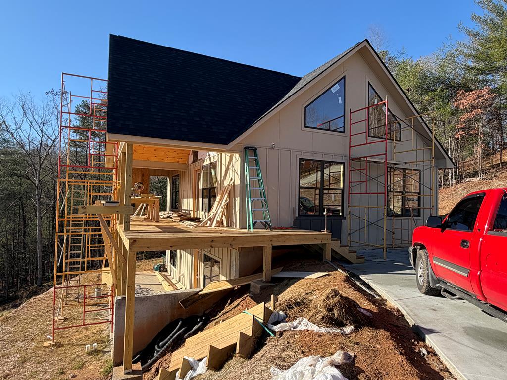 20 B Twin Springs Road Mineral Bluff, GA 30559 - Photo 17 of 59 Side Elevation in Progress