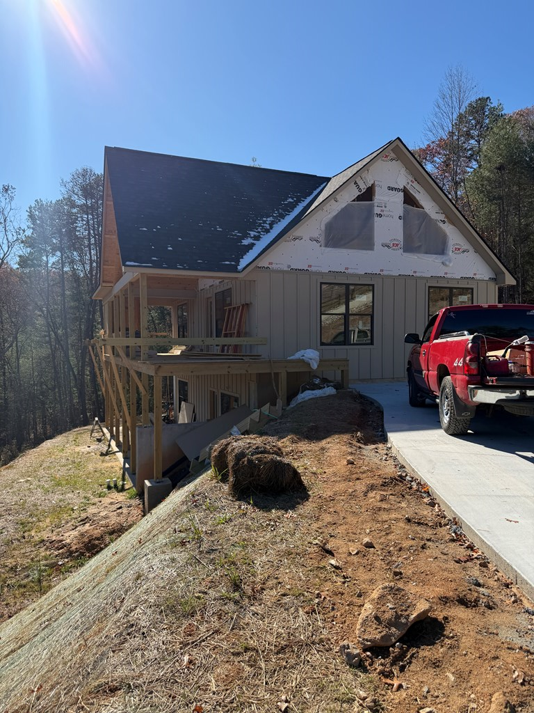 20 B Twin Springs Road Mineral Bluff, GA 30559 - Photo 44 of 59 Side Elevation in Progress