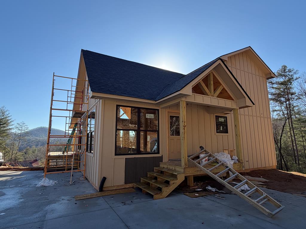 20 B Twin Springs Road Mineral Bluff, GA 30559 - Photo 8 of 59 Rear Elevation in Progress w/View