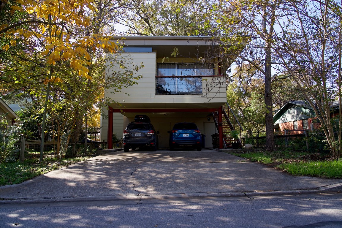 4814 Red River Street, Unit B Austin, TX 78751 - Photo 1 of 1 a view of a house with a yard and tree s