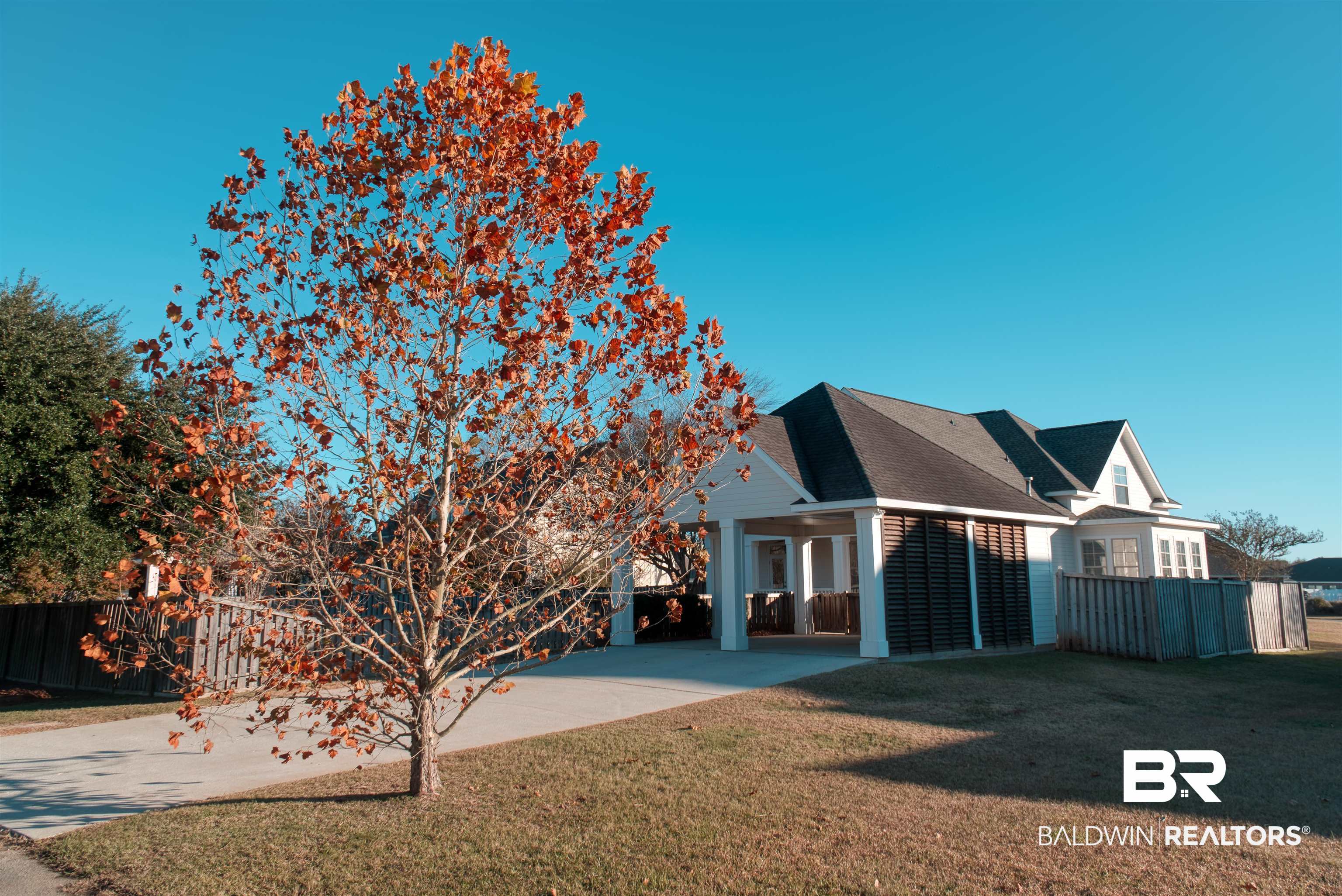 24561 Austin Road Daphne, AL 36526 - Photo 49 of 57 Exterior space featuring a front yard and a carport