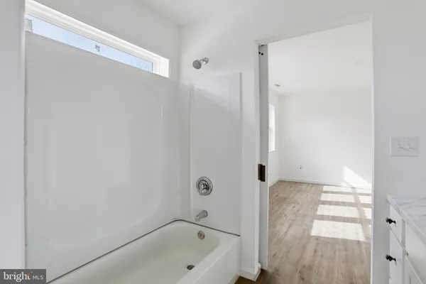 an empty room with window