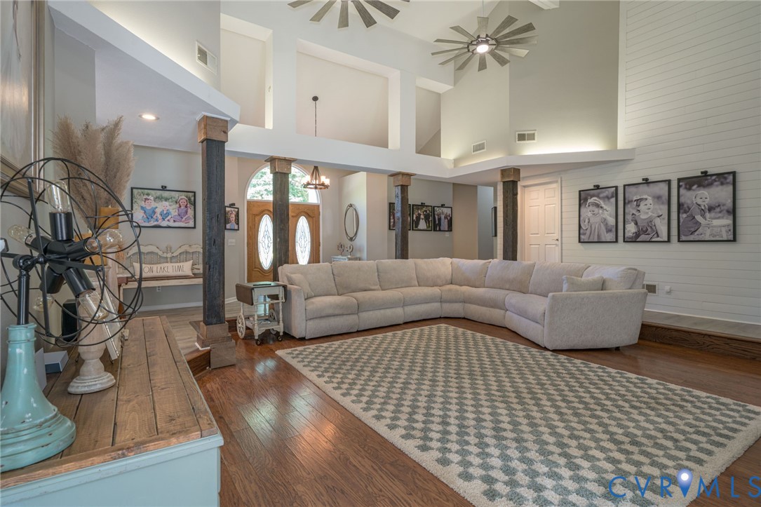 12700 Coalboro Road Chesterfield, VA 23838 - Photo 16 of 50 Double-height living space featuring wood-finish f