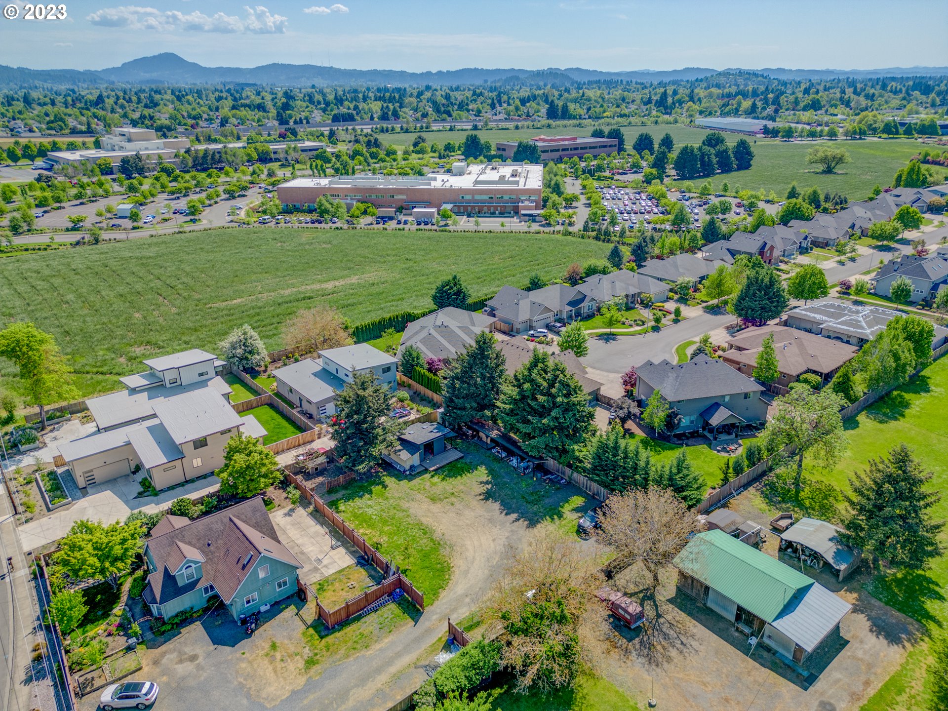 Old Coburg Road Eugene, OR 97408 - Photo 7 of 14 an aerial view of a house with a garden