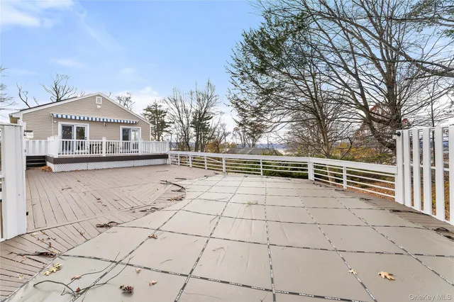 a view of a terrace with outdoor space