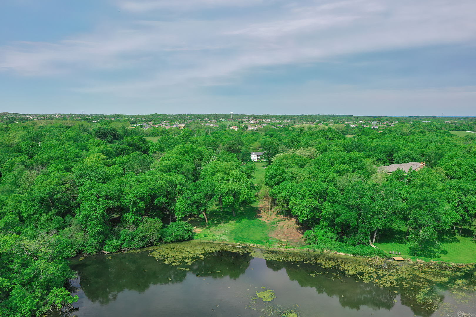 26813 North Chevy Chase Road Mundelein, IL 60060 - Photo 11 of 15 a view of a garden with a lake