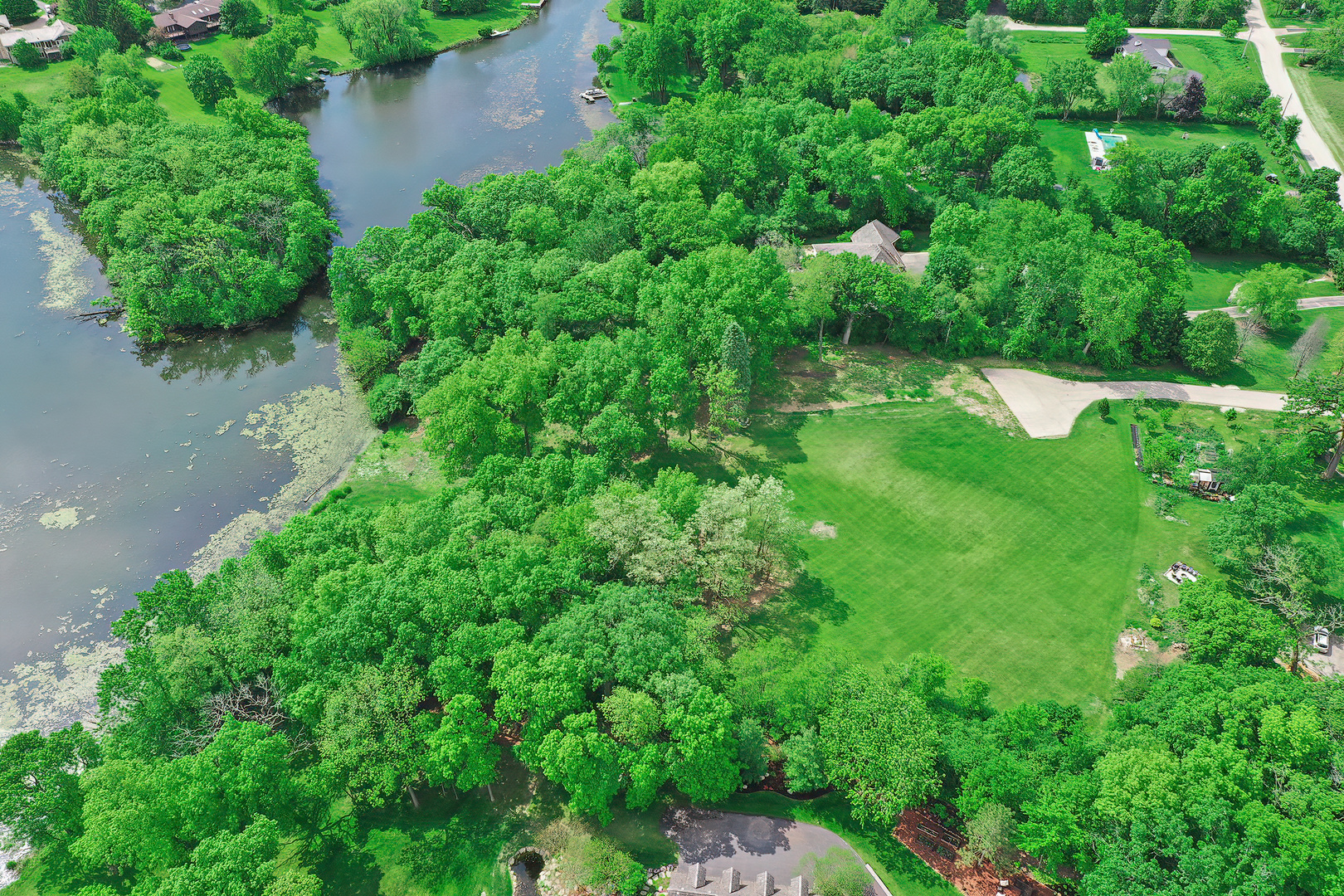 26813 North Chevy Chase Road Mundelein, IL 60060 - Photo 10 of 15 an aerial view of residential house with outdoor space and trees all around