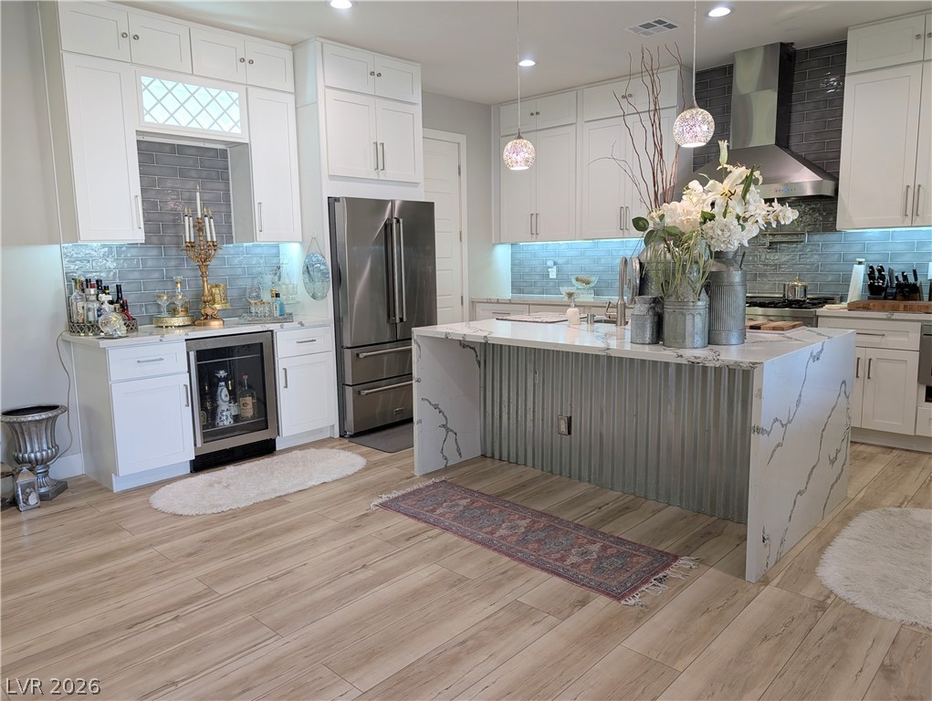 251 Spring Heights Caliente, NV 89008 - Photo 10 of 27 This modern kitchen features a large island and ample cabinet space for all your culinary needs.