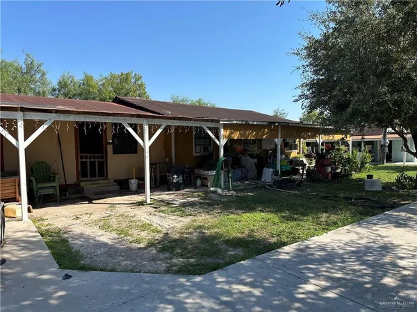 a view of a house with a outdoor space