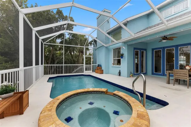 a view of a deck with a floor