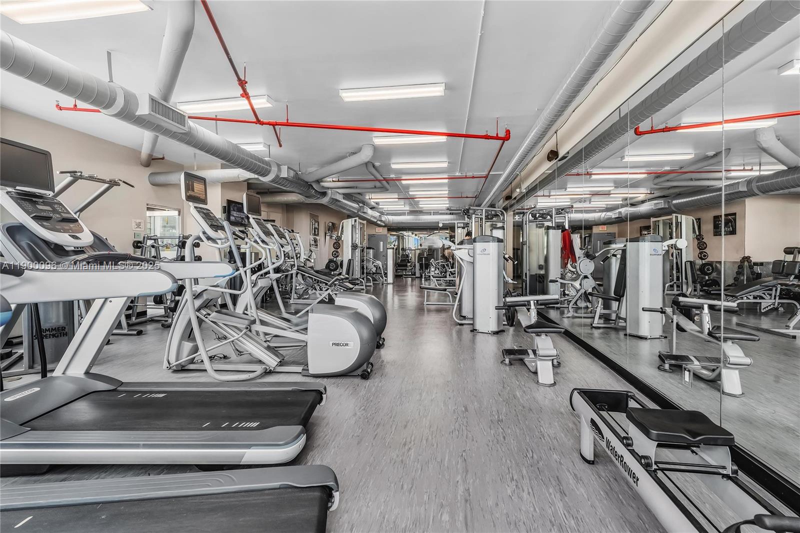 3029 Northeast 188th Street, Unit 503 Aventura, FL 33180 - Photo 51 of 60 a view of a room with gym equipment