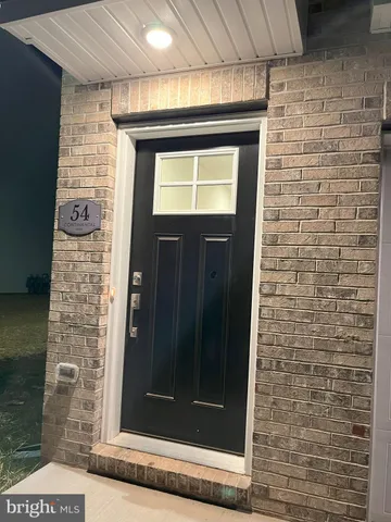 a view of a door of the house