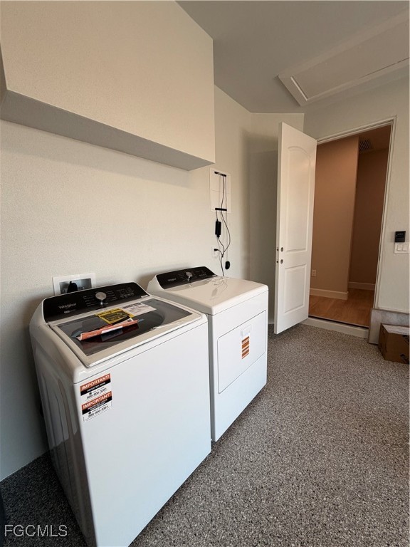 101 Pennfield Street Lehigh Acres, FL 33974 - Photo 27 of 29 a utility room with dryer and washer
