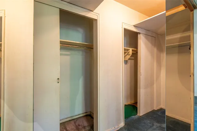 a view of closet area