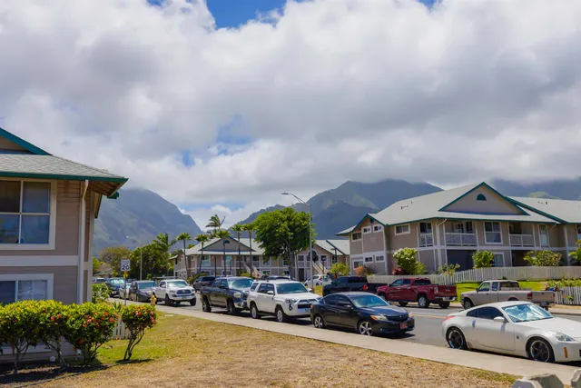 a car parked in front of a building