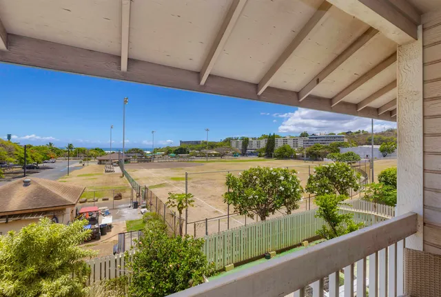 a view of a swimming pool and outdoor space