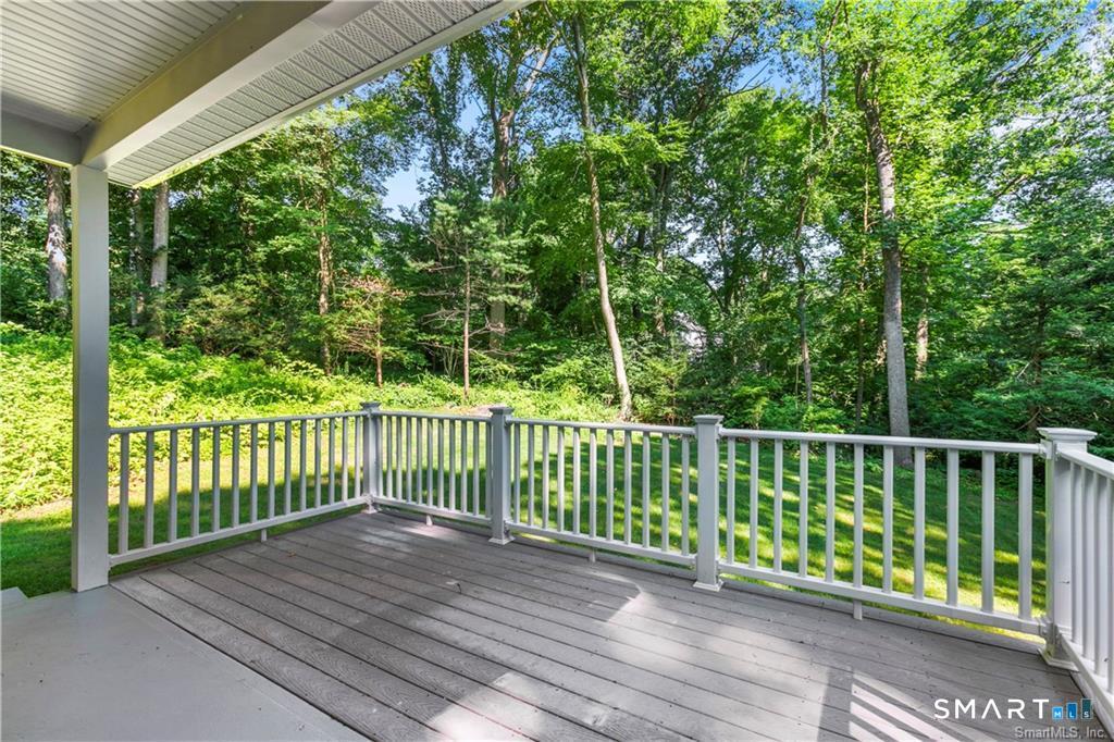 8 Egypt Lane Clinton, CT 06413 - Photo 21 of 33 Photo showing summertime views from the TREX deck. Offers an ideal spot for outdoor dining.