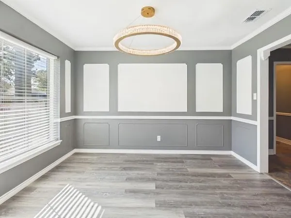 a view of a livingroom with a large window