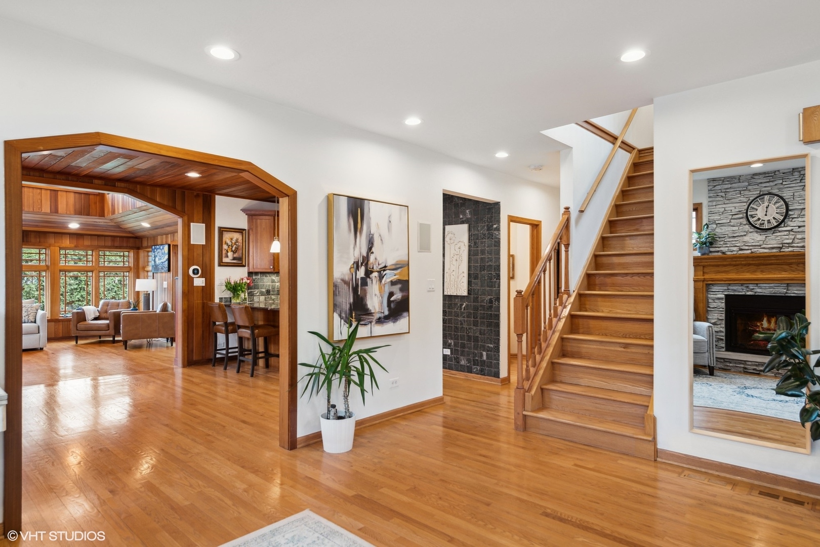 1939 Central Road Glenview, IL 60025 - Photo 5 of 34 a view of entryway and hall with wooden floor