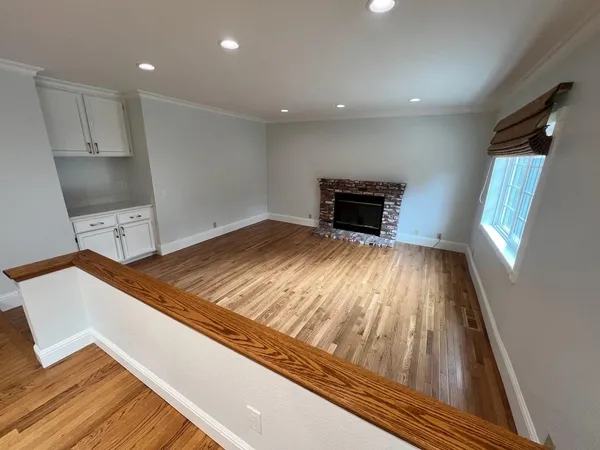 a view of kitchen and microwave