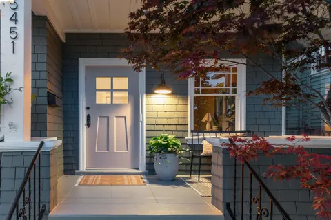 a front view of a house with a porch