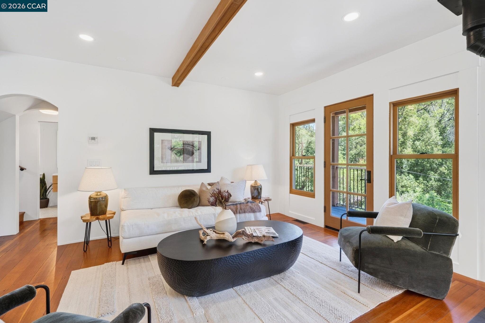 4009 Redwood Road Napa, CA 94558 - Photo 37 of 91 a living room with furniture and a large window