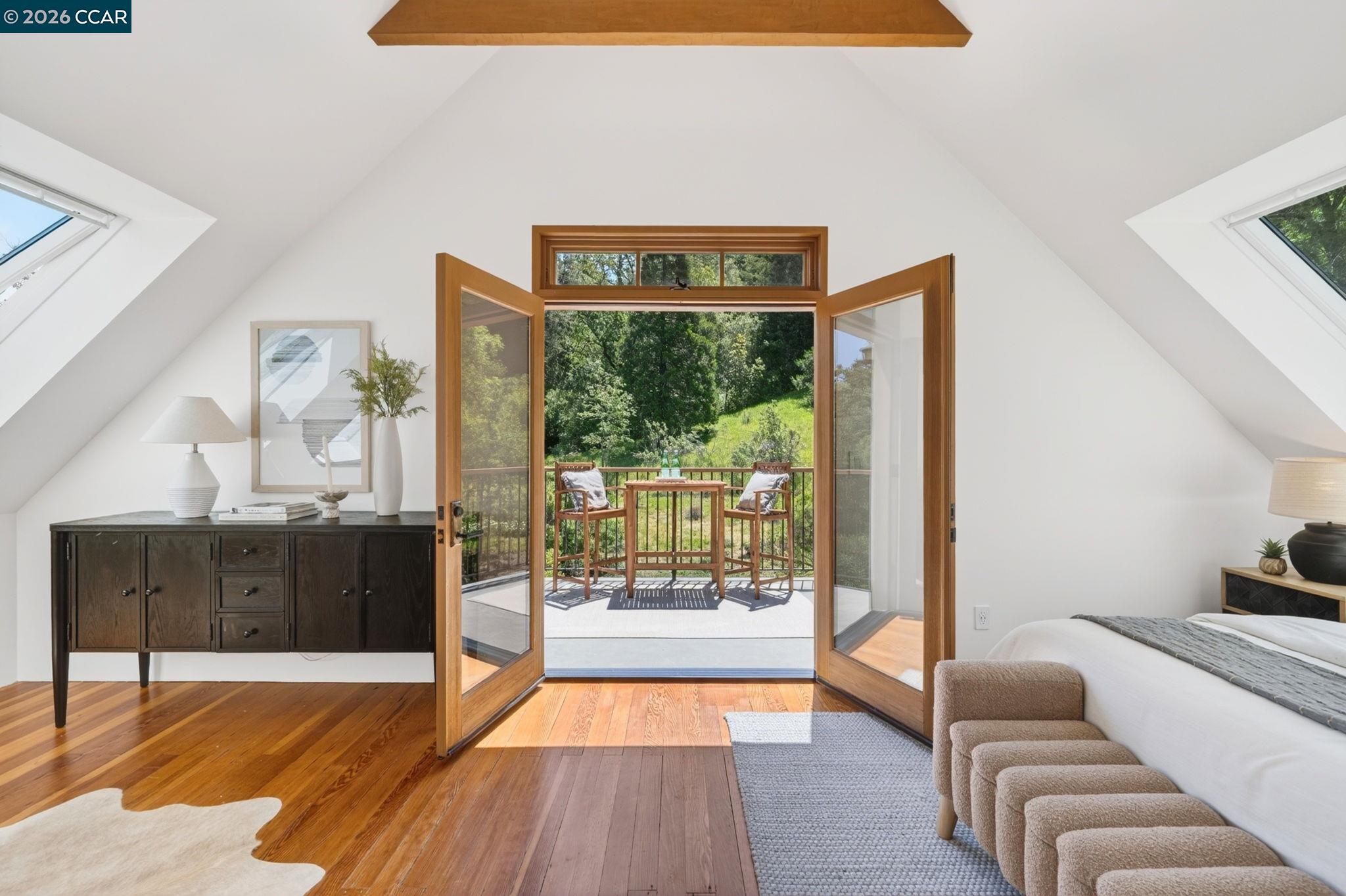 4009 Redwood Road Napa, CA 94558 - Photo 75 of 91 a living room with furniture and a floor to ceiling window