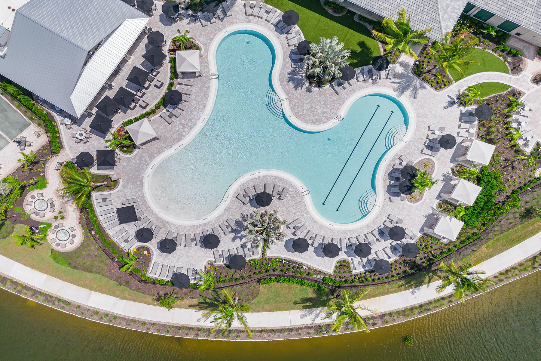 15326 Turin Drive Naples, FL 34114 - Photo 44 of 50 an aerial view of a swimming pool