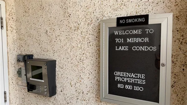a sign on the side of a building