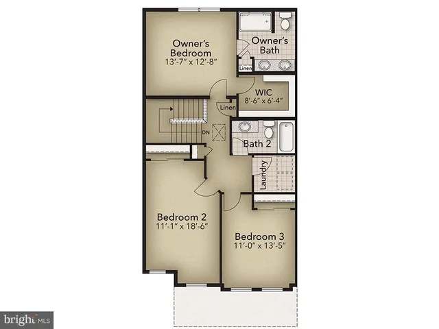 a picture of a bench in front of a building