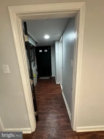 a view of hallway with stairs