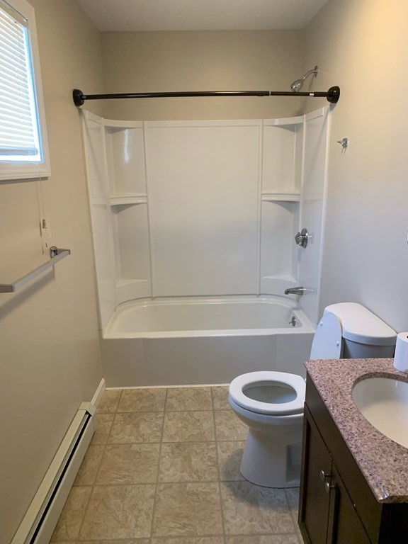 63 Brow Street Fall River, MA 02721 - Photo 28 of 35 a bathroom with a granite countertop sink toilet and shower