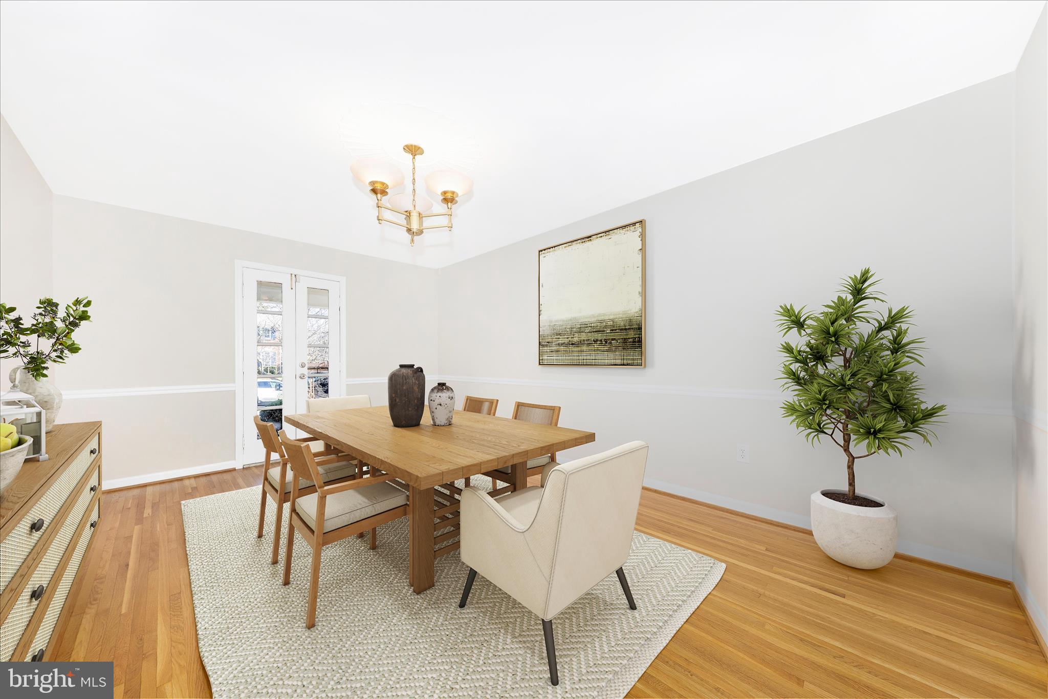 Dining Room Virtually Staged