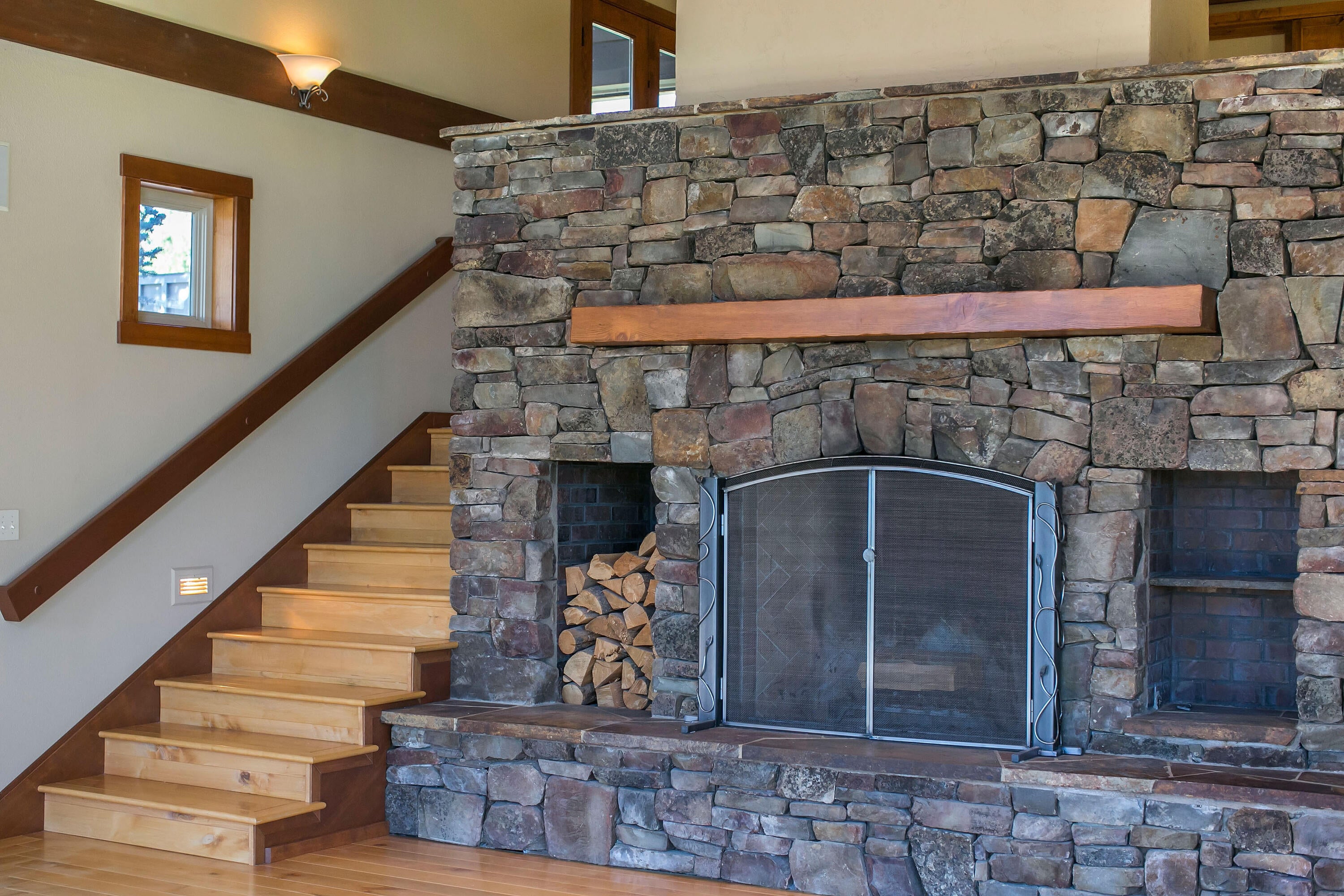 19460 Dayton Road Bend, OR 97703 - Photo 5 of 34 Wood burning fireplace.
