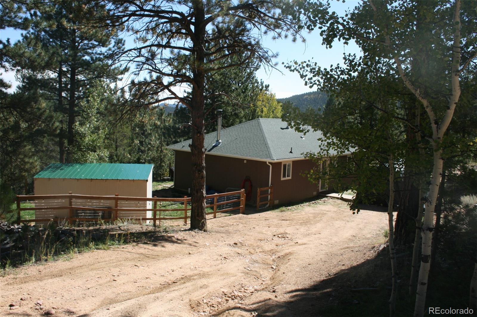 238 Taylor Street Bailey, CO 80421 - Photo 6 of 23 a view of a backyard of the house