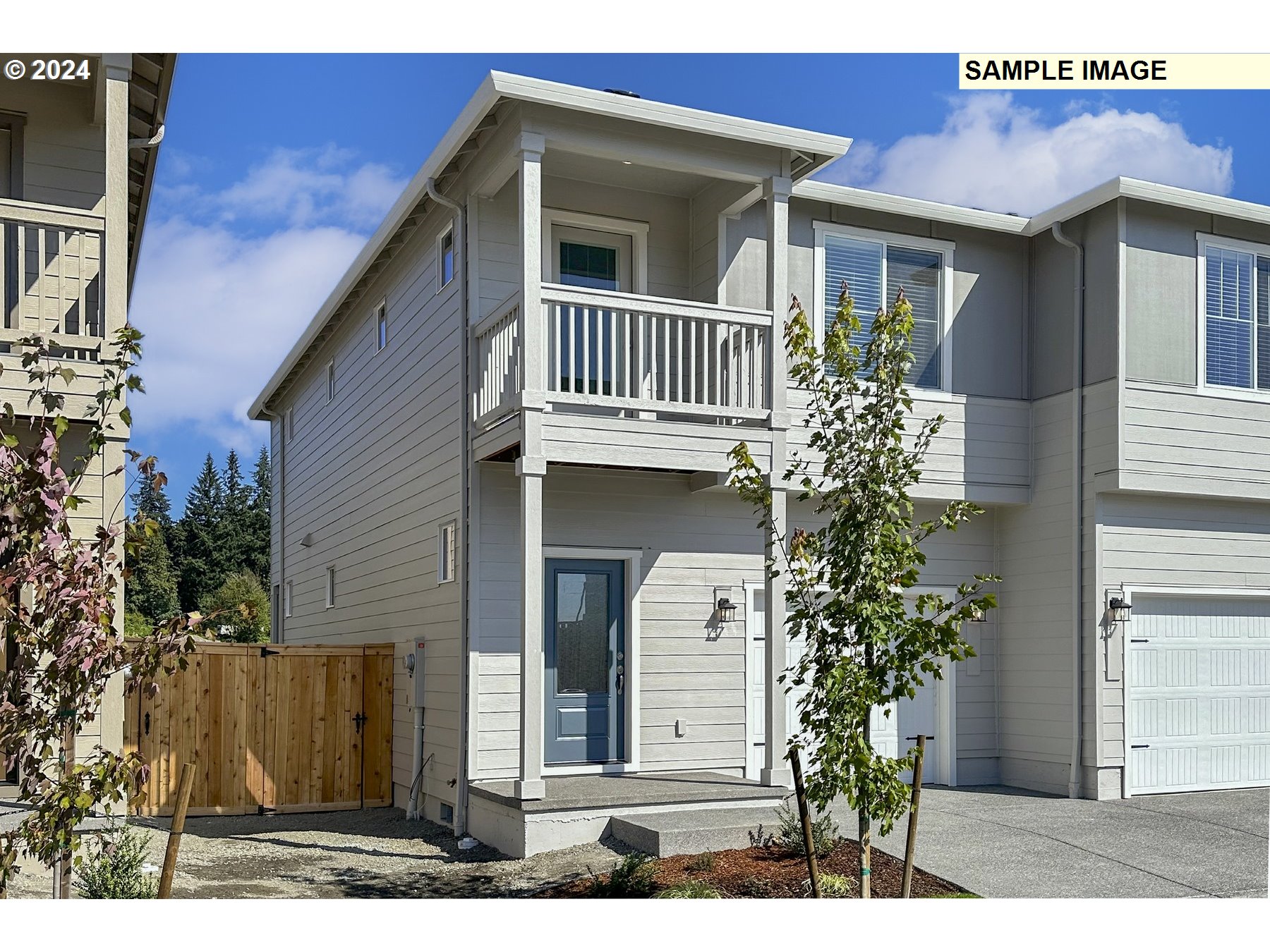 a view of front door and potted plants