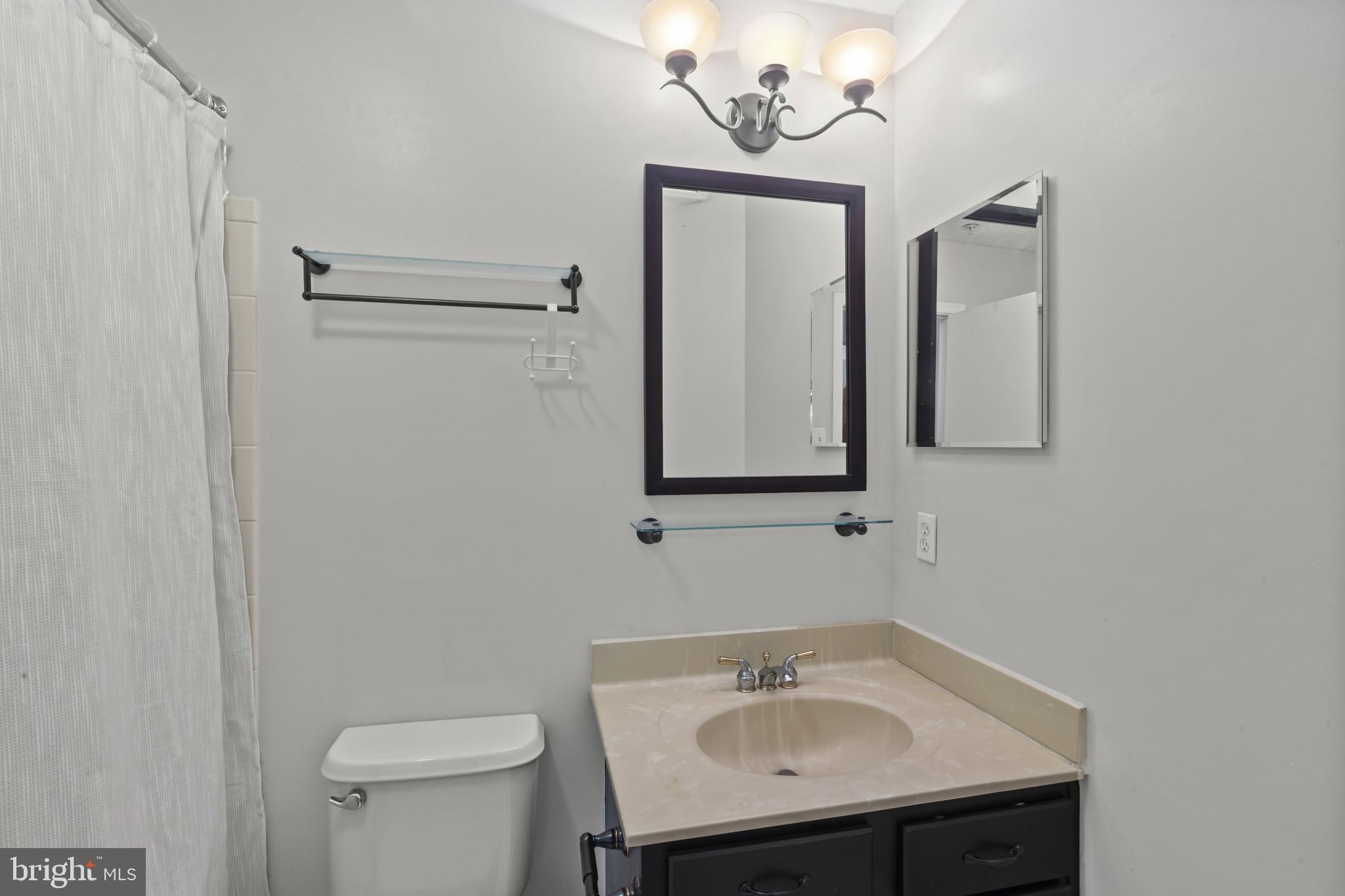 2042 Hackberry Road Baltimore, MD 21221 - Photo 19 of 26 a bathroom with a sink a toilet and mirror