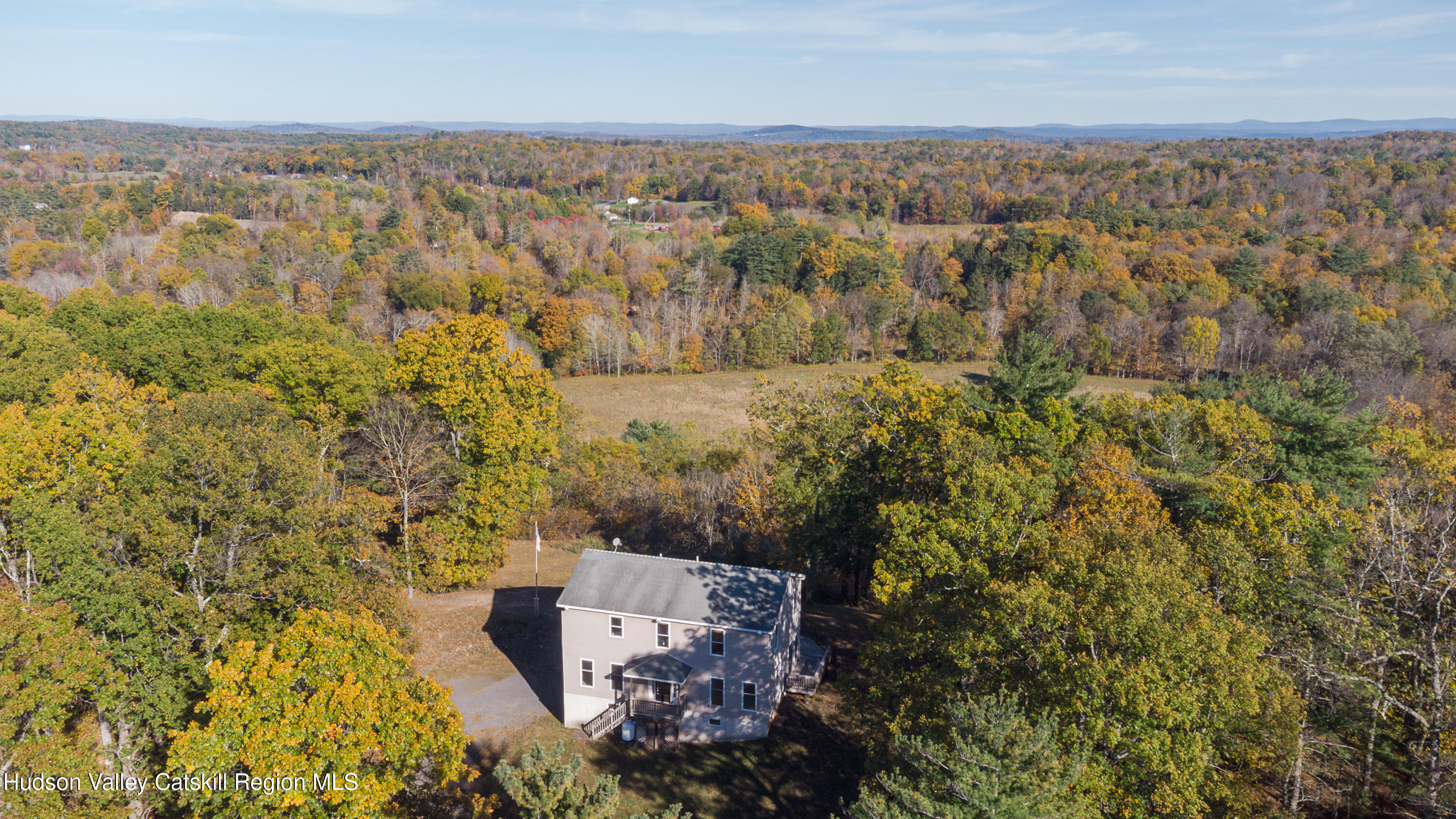 78 Ridge Way Catskill, NY 12414 - Photo 1 of 40 an aerial view of a city with lots of residential buildings
