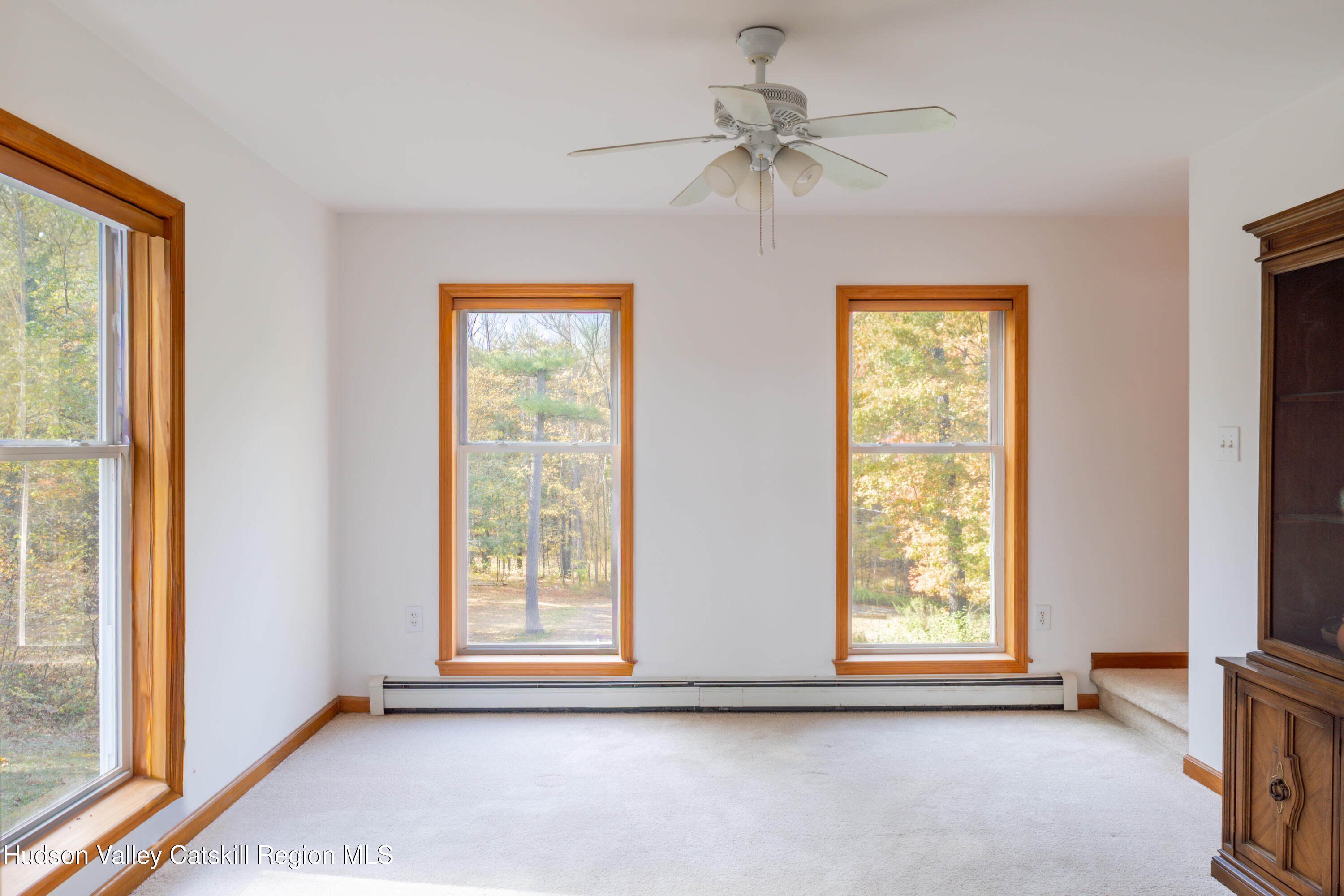 78 Ridge Way Catskill, NY 12414 - Photo 13 of 40 a view of room with window and a ceiling fan