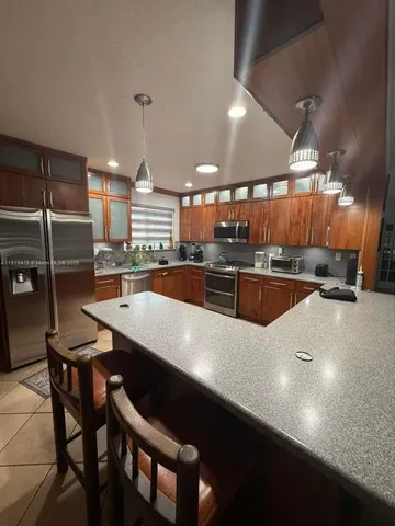 a bedroom with a bed and a shower