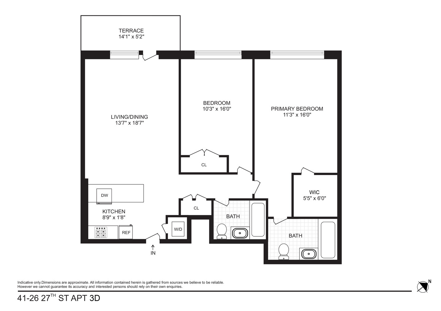 41-26 27th Street, Unit 3D Queens, NY 11101 - Photo 29 of 29 a picture of a bench in front of a window