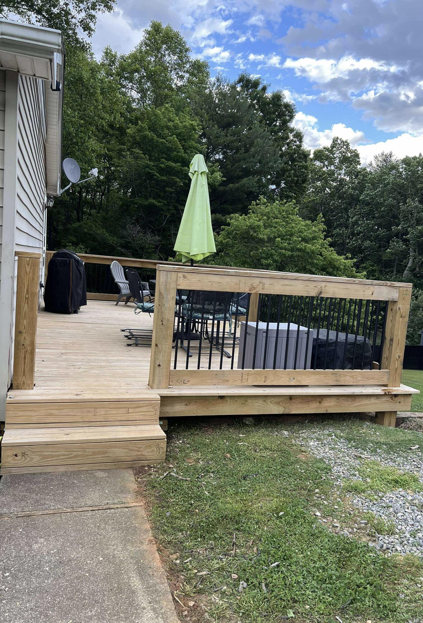 360 Rakes Road Rocky Mount, VA 24151 - Photo 27 of 32 a view of yard with swimming pool and deck