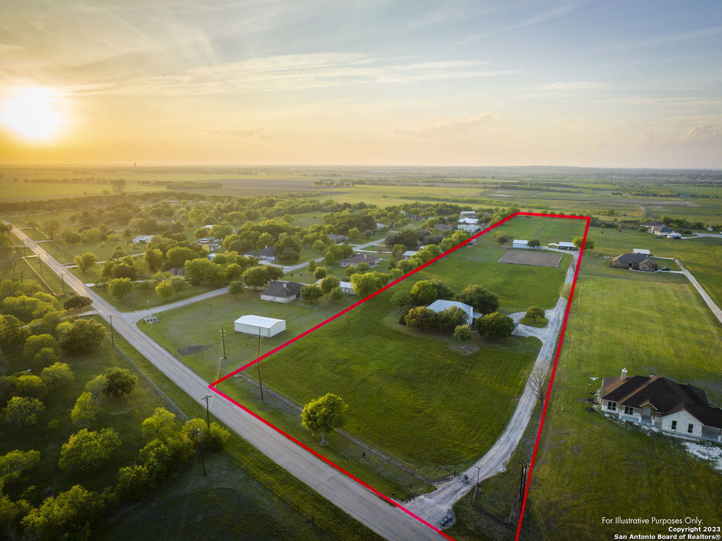 an aerial view of a football ground