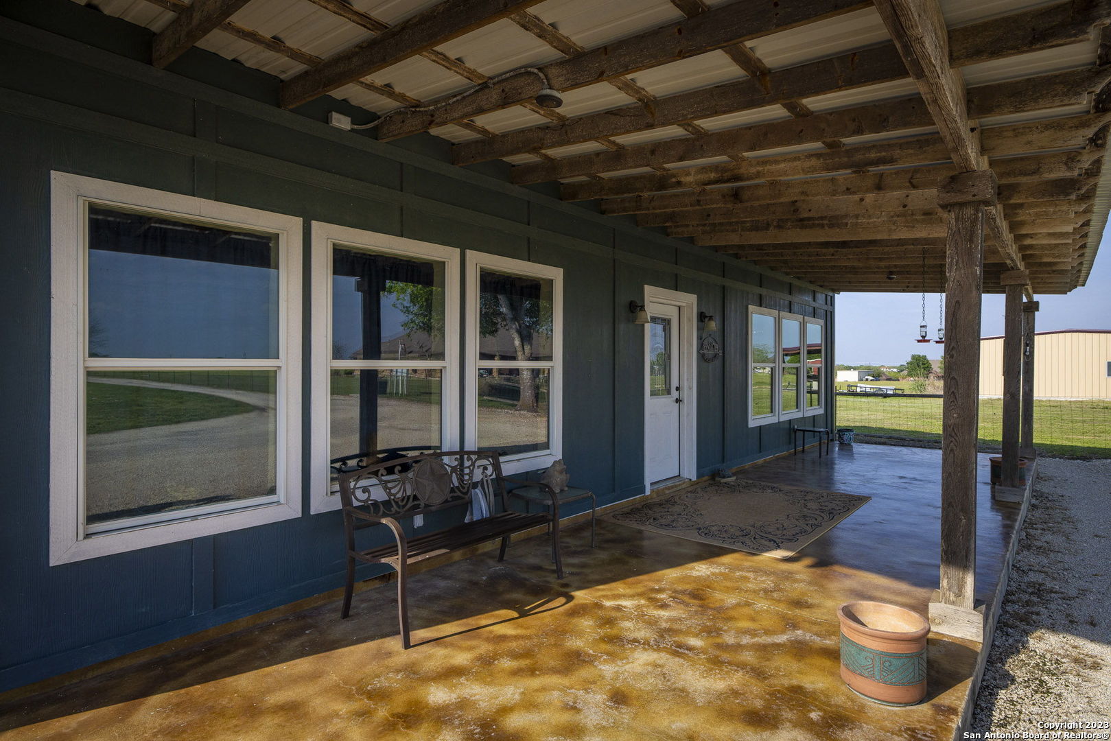 1940 Lower Seguin Road Marion, TX 78124 - Photo 31 of 49 a view of a porch with chairs