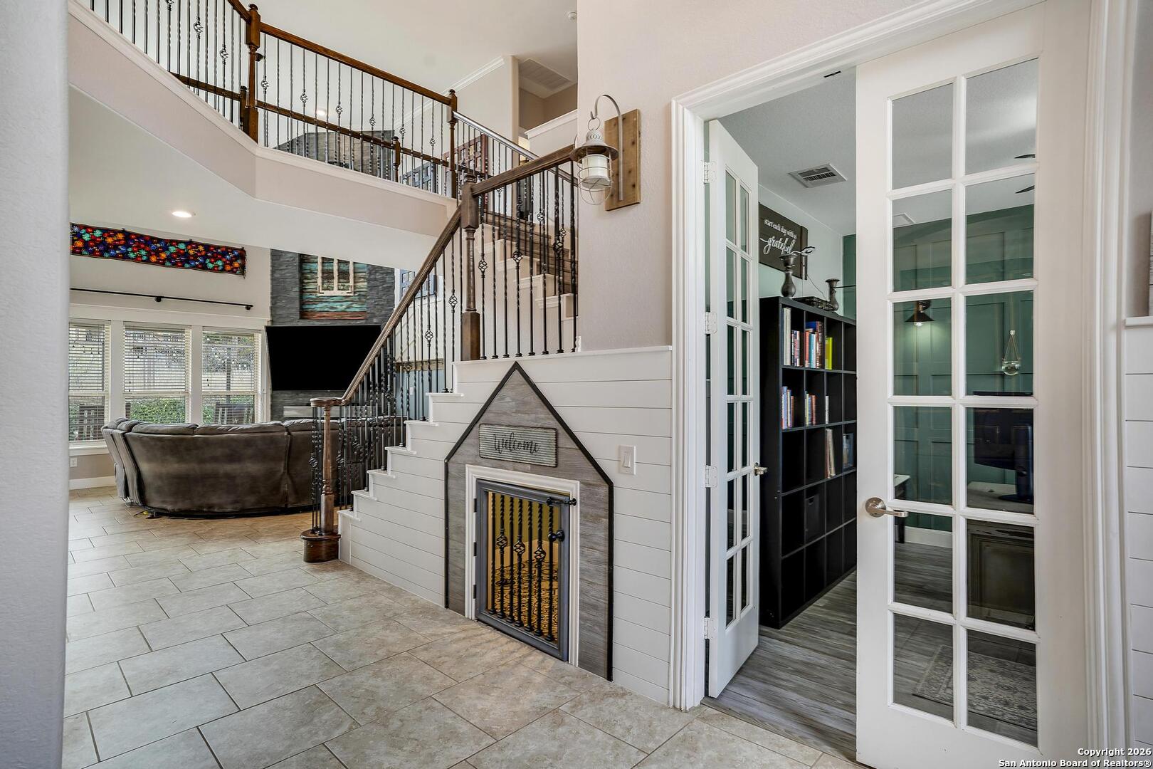 3754 Tumeric Cove Bulverde, TX 78163 - Photo 8 of 42 a view of entryway bedroom and hall with wooden floor