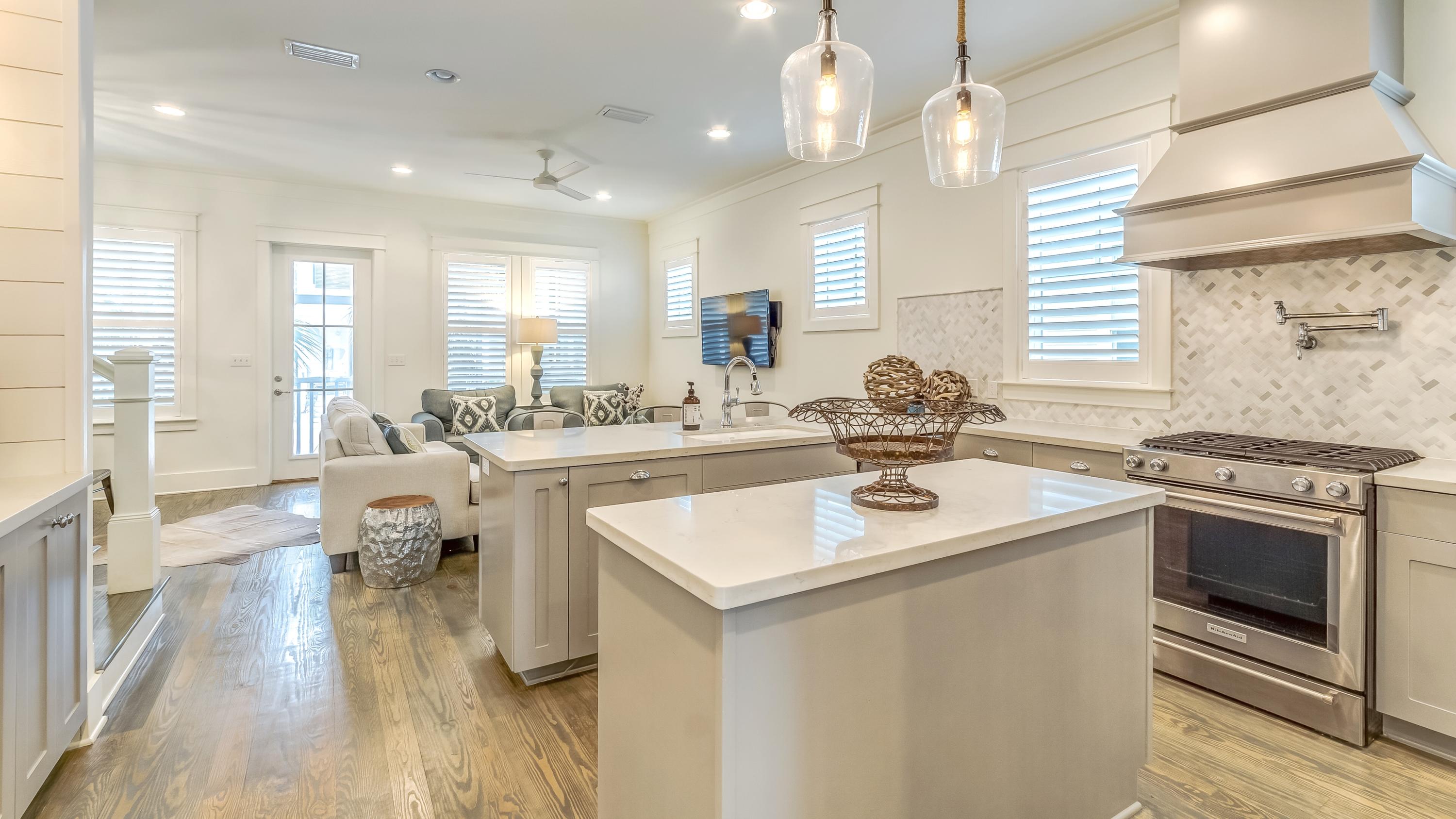 14 Endless Summer Way Inlet Beach Inlet Beach, FL 32461 - Photo 1 of 32 a kitchen with a sink stove and cabinets
