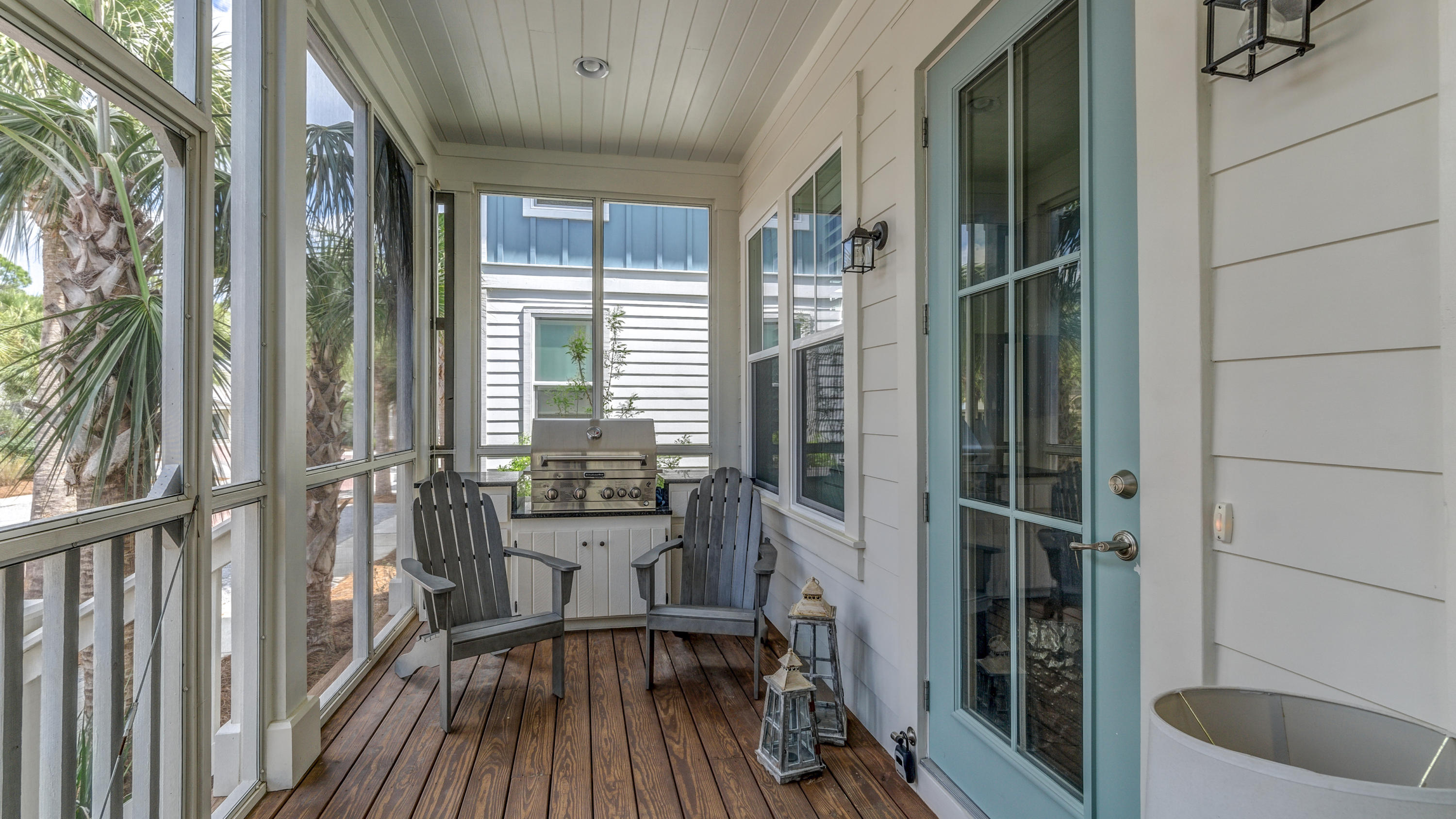 14 Endless Summer Way Inlet Beach Inlet Beach, FL 32461 - Photo 25 of 32 a view of a balcony with wooden floor and furniture