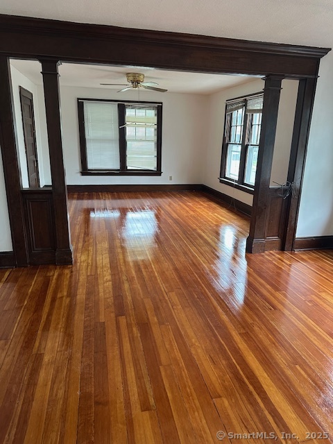 25 George Street Bristol, CT 06010 - Photo 6 of 6 a view of empty room with wooden floor and fan