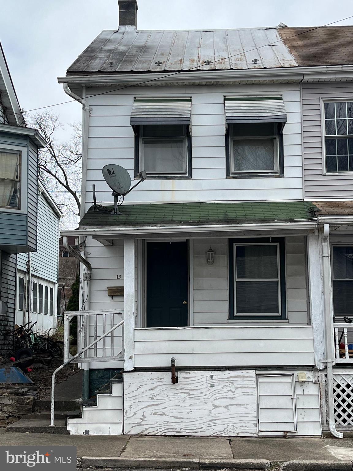 a view of a house with a balcony